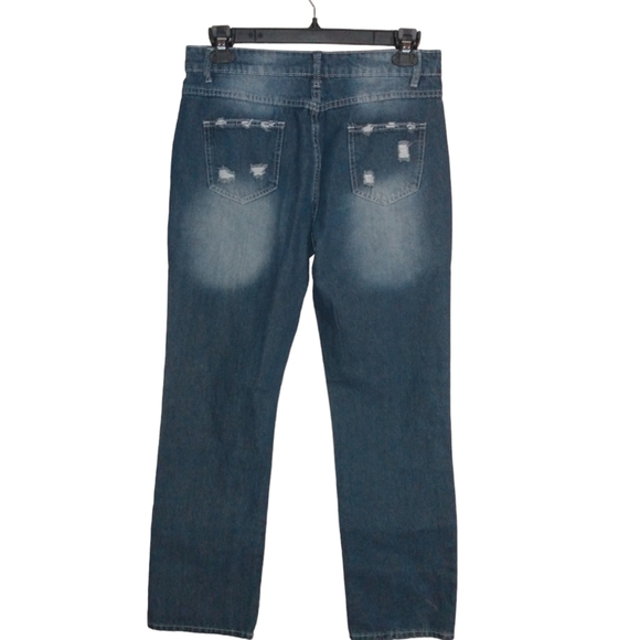 Jeans Wear Patchwork Distressed Pittsburgh Steelers Jeans XL - Picture 5 of 14